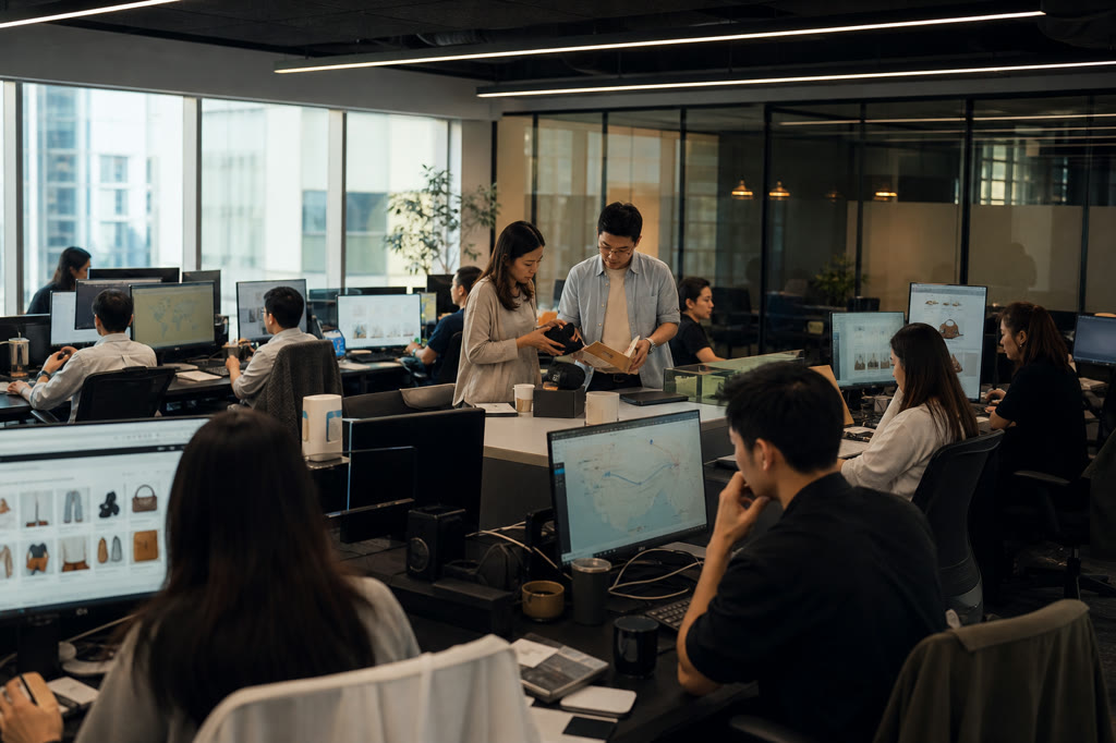 AI跨境电商贸易｜AI驱动运营协作场景示意图